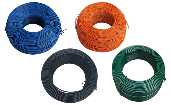 PVC coated wire rolls for tying uses